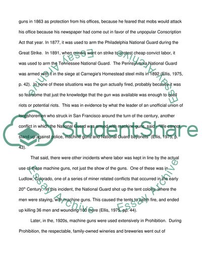 The Various Uses of the Machine Gun