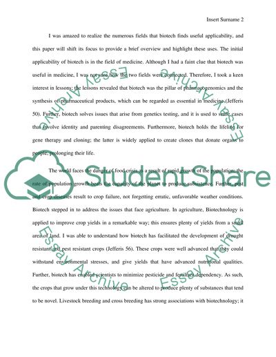 Biotech as Frontiers of Medicine