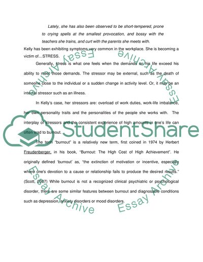 Literature review on work plac stress