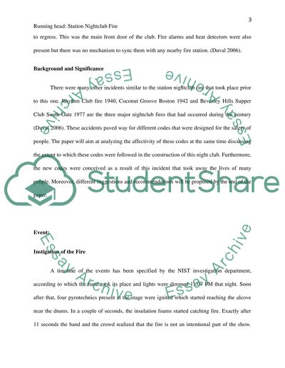 College Chemistry Help Station Nightclub Fire Modest Proposal Essay also English Class Reflection Essay Station Nightclub Fire Research Paper Example Topics And Well Business Plan Writer Wanted