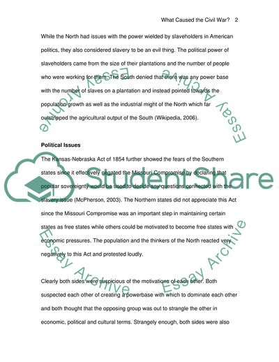 Causes of the Civil War