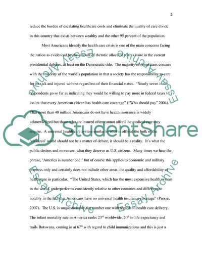 Healthcare Crisis in the USA