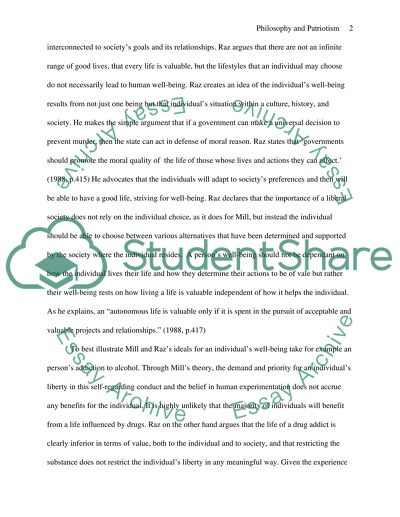 The Comparison of John Stuart Mills On Liberty and Joseph Razs The Morality of Freedom