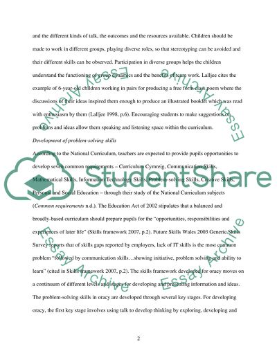 Oracy in Teaching Maths and Science