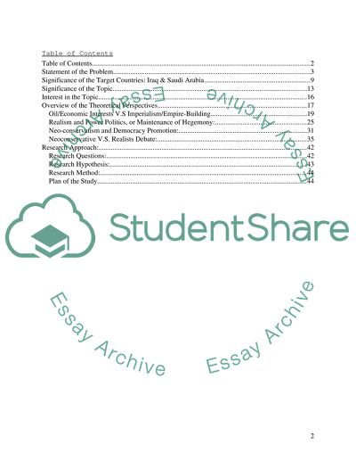 Evaluation of Relative Importance of Democracy Promotion