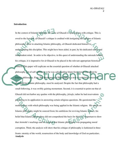 Why Al-Ghazali Attacked Philosophy So Fiercely