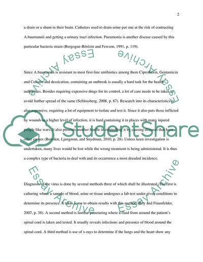 Containing Acinetobacter Baumannii