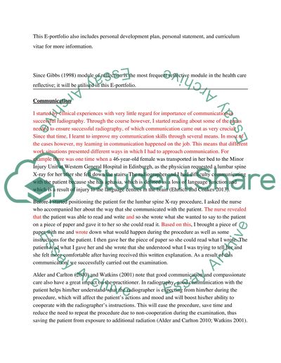 Analysis of the Six Reflective Accounts