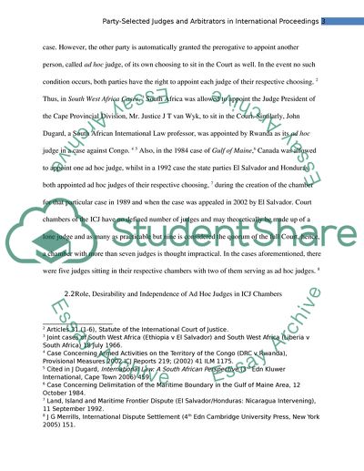 Party-Selected Judges and Arbitrators in International Proceedings