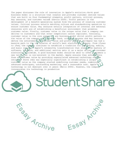 Apples Innovative Strategy