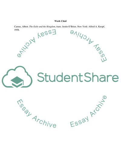 The Choices that the Protagonist Makes in the Guest by Albert Camus