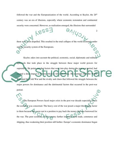 An International History Since 1900