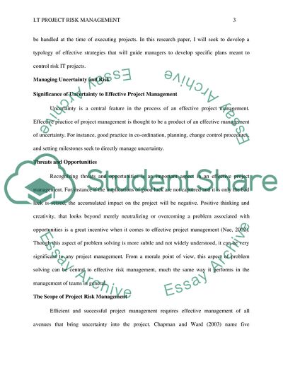 IT Project Risk Management