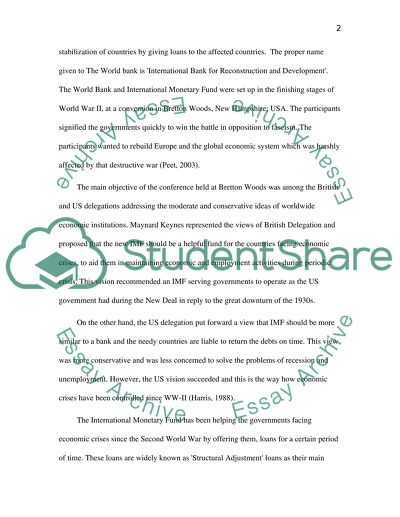 The Effect of the International Monetary Fund