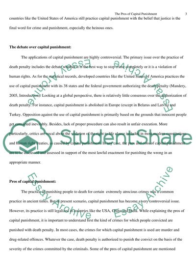 The Pros of Capital Punishment