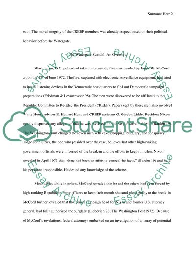 The Watergate Scandal