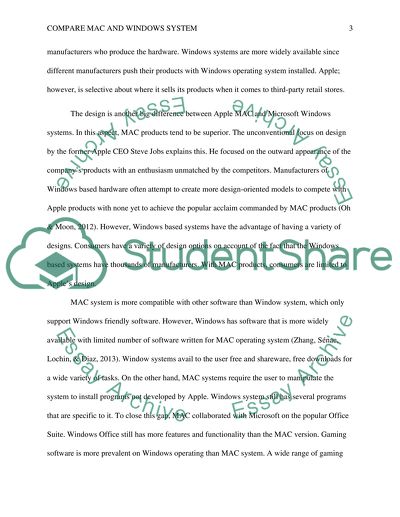 Compare Mac and Windows System