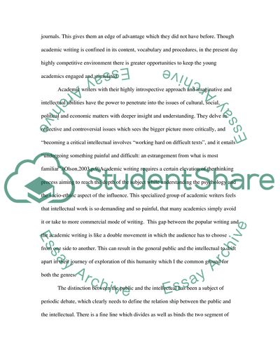 The Academic Essay is a Genre of Exclusion