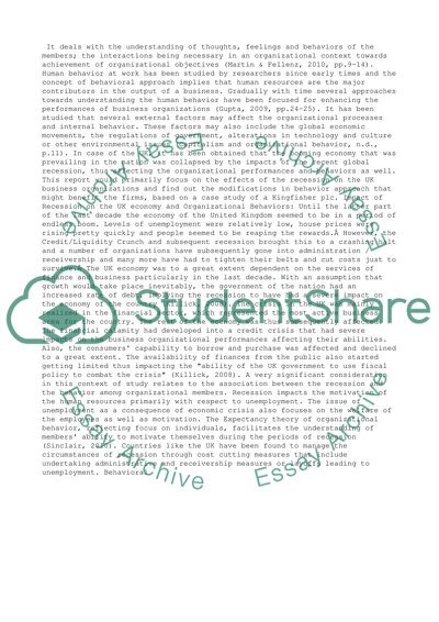 Management and Organisational Behaviour