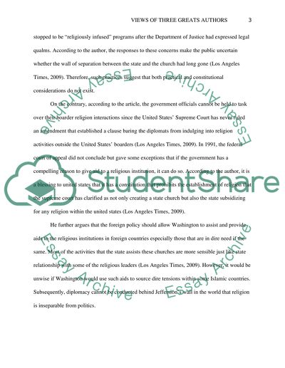 Views of Three Greats Authors