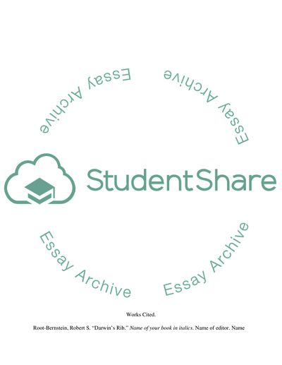 Darwins Rib by Robert S. Root-Bernstein