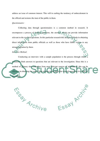 Embezzlement Behavior among Public Administrators