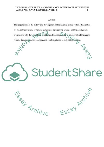 Major Differences Between the Adult and Juvenile Justice