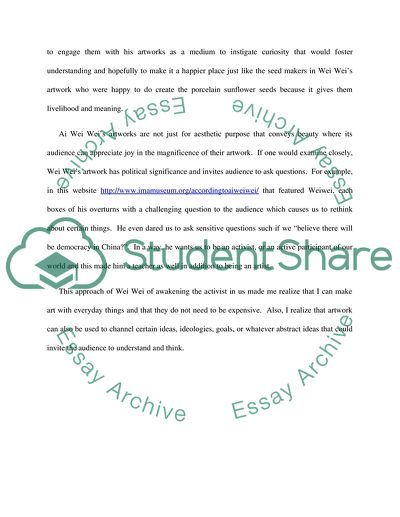 The Works of Ai Wei Wei