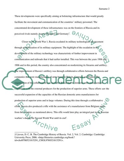 Russian Military Development over Time