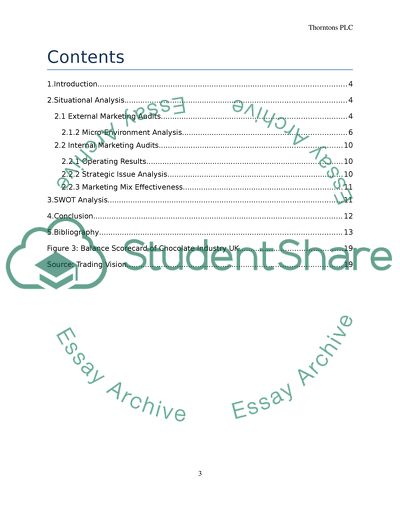 The Sales Related Issues of Thorntons PLC