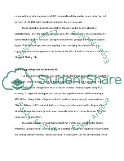 In the Midst of Unemployment