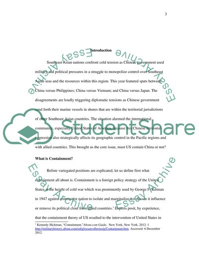 How should the USA deal with China should they contain or not contain China