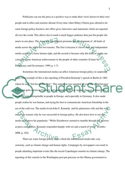 What Impact Does The Media And Public Opinion Have On American Foreign Policy