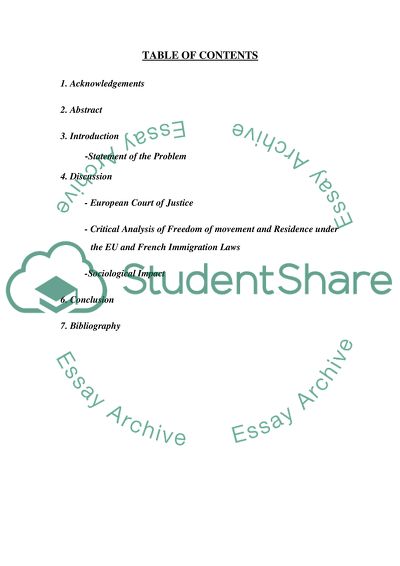 French Immigration Law in a European Context