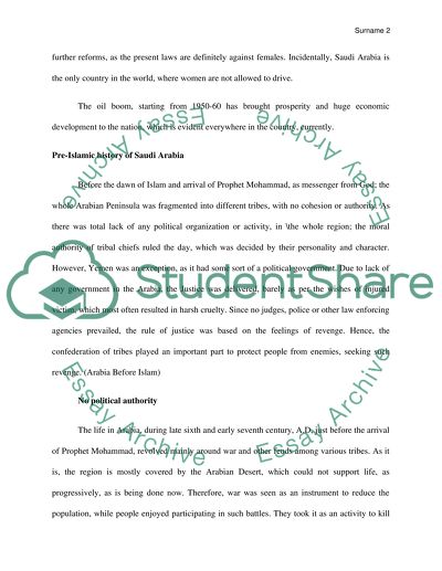 Islamic Saudi Arabia Analysis