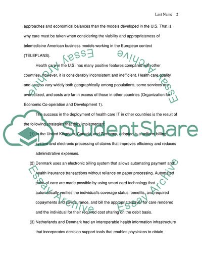 A Global Comparison of Health Care Information Technology