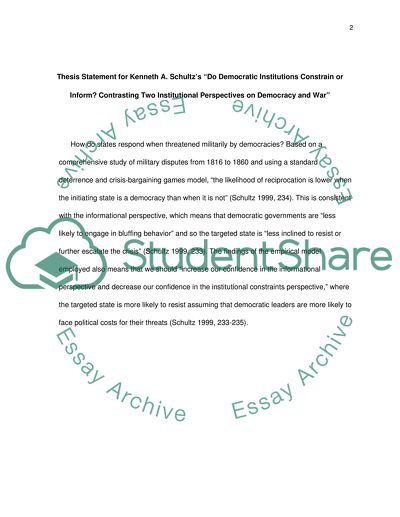 Do Democratic Institutions Constrain or Inform