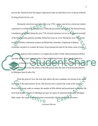 Term Limits in Michigan State