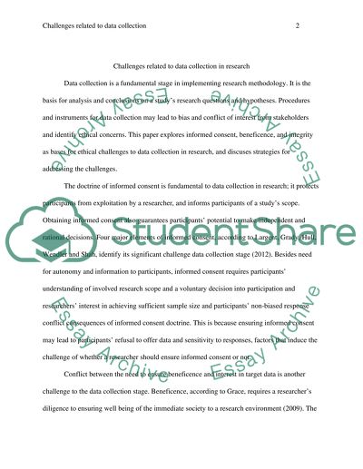 : Challenges Related to Data Collection in Research