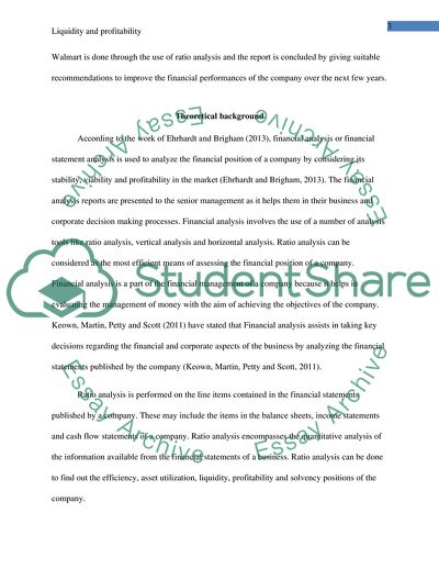 Liquidity and Profitability