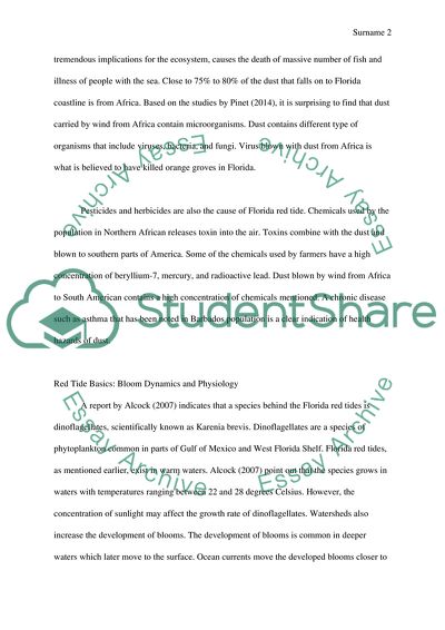 The Causes of Florida Red Tide