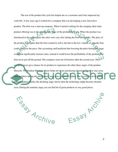 A Marketing Concept Learned through the Course