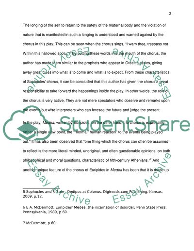 Examine the Role of the Chorus in Plays