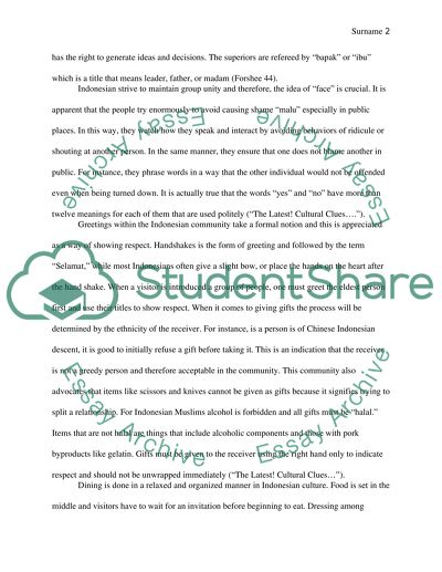 The difference Between Indonesian and Amercian Culture