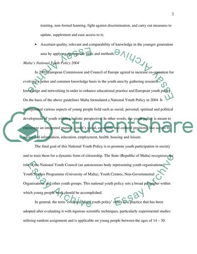 Evidence-Based Youth Policy