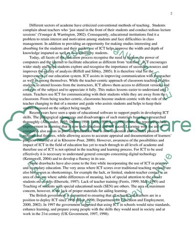 A Perspective on Information and Communication Technologies