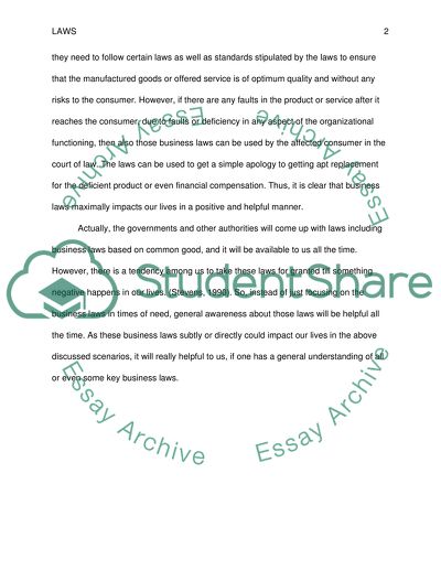 Why Business Law is significant and how it impacts our lives