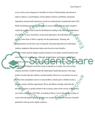 SomePrinciples of Stratification