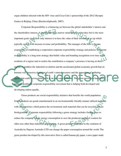 Corporate Social Responsibility and Poverty