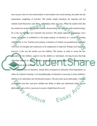 Philosophy of Teaching